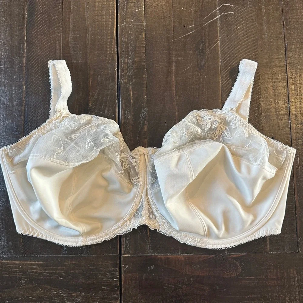 Fantasie Kara Bra Size 36J US FL2092 Underwired‎ Full Cup Solid Ivory EUC